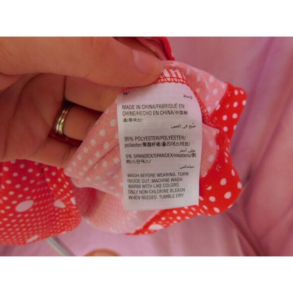 SALE Epic Threads Girls Red Polka Dot Cold Shoulder Dress Size M Playful - Picture 6 of 8